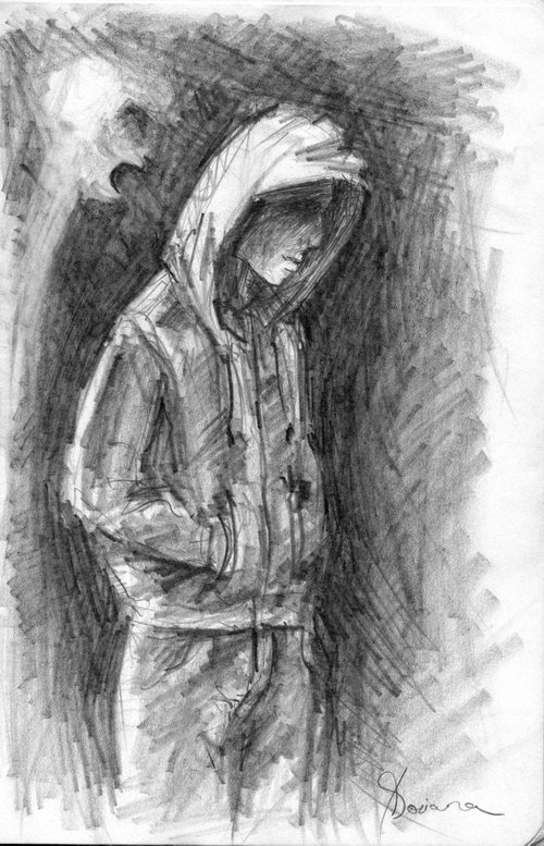 Sketch_09( Depression) by Doriana Popa