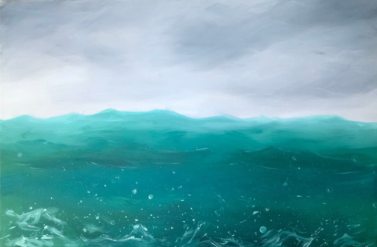 Splashing Waves by Aisha Haider