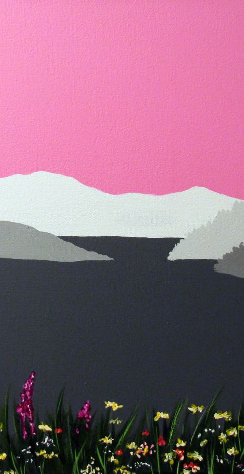 Fewston Reservoir painting by Sam Martin
