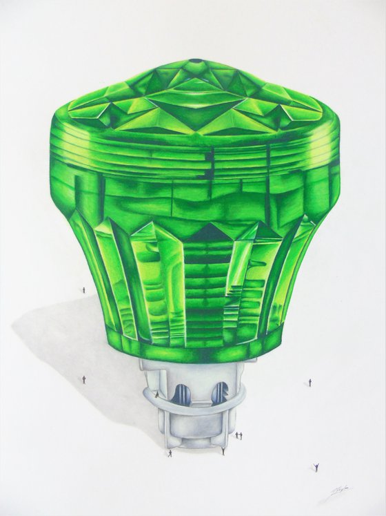 Fairground Light Bulb Green