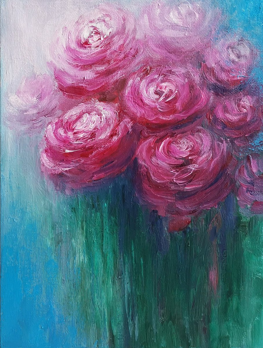 August roses by Elena Mosurak
