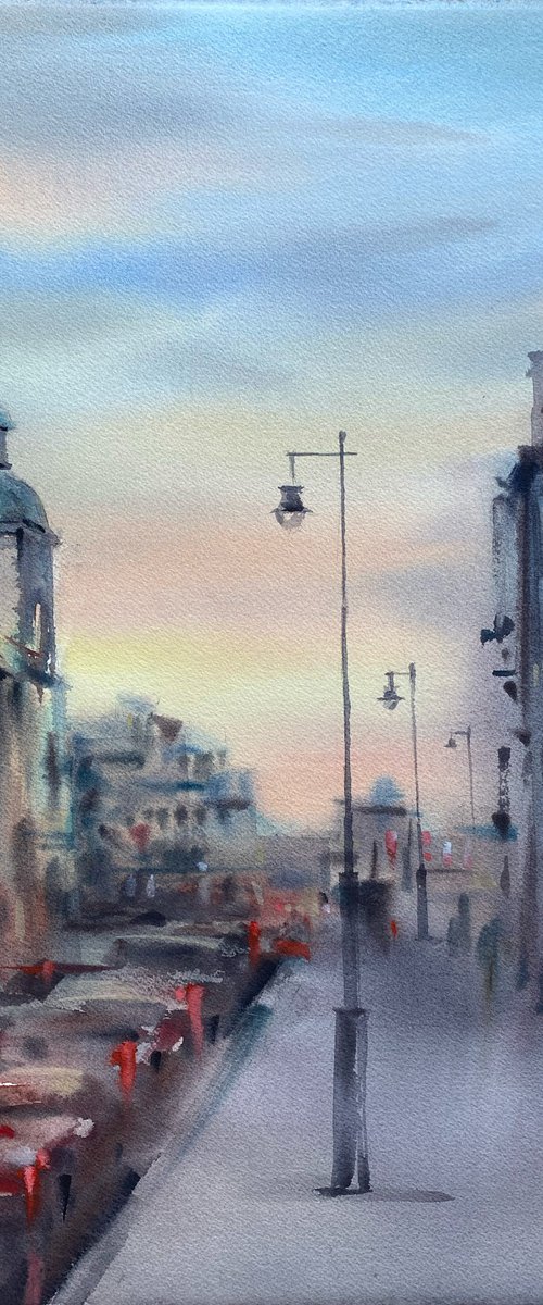 The city holds the last light by Galina Poloz