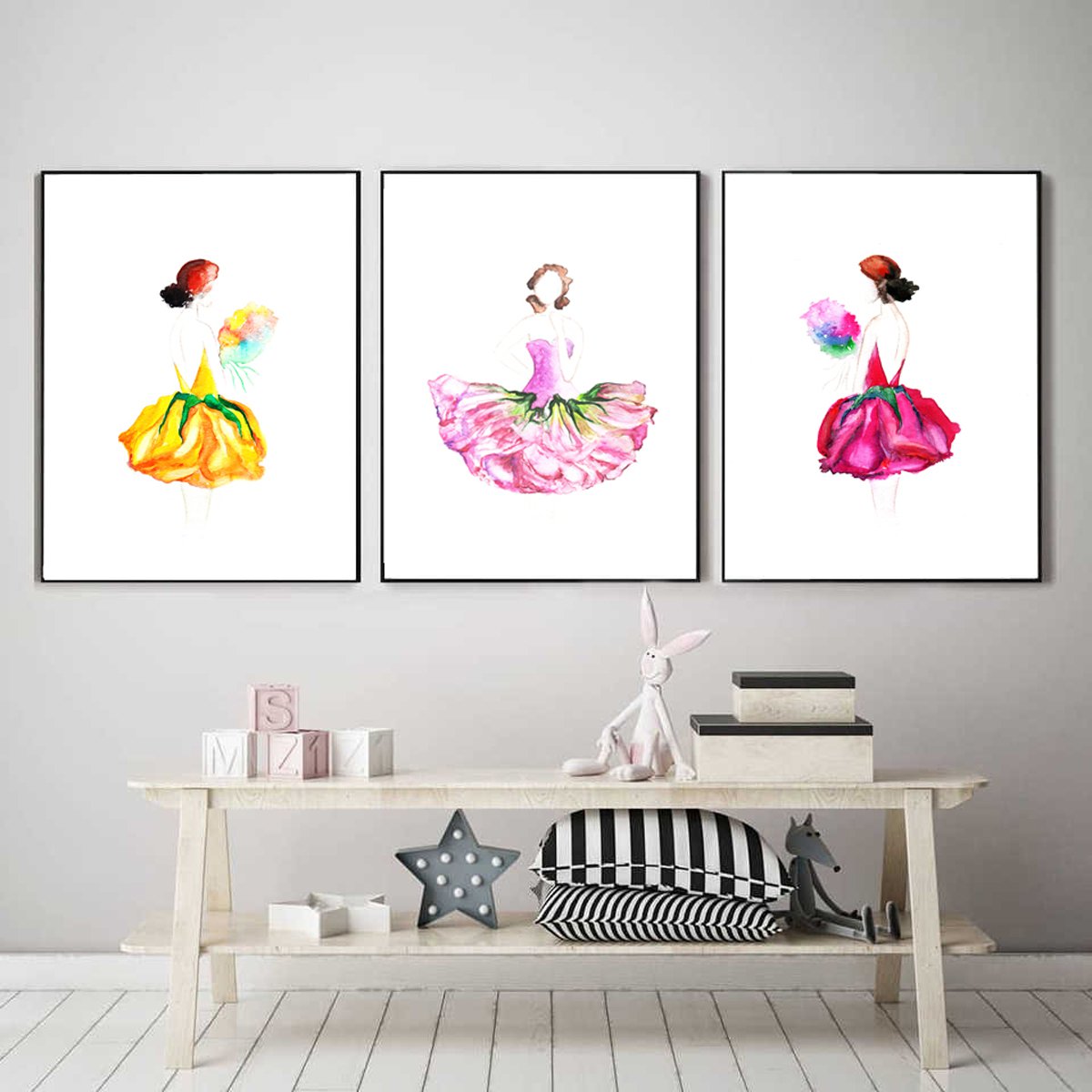 Impressionistic Watercolour , Ladies Art, 3 Pieces By Luba Ostroushko, 8 X 12, Artwork For Sale On Artfinder
