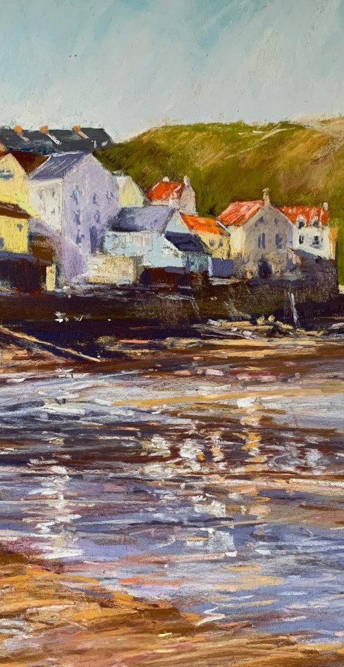 Winter Harbour, Staithes by Andrew Moodie