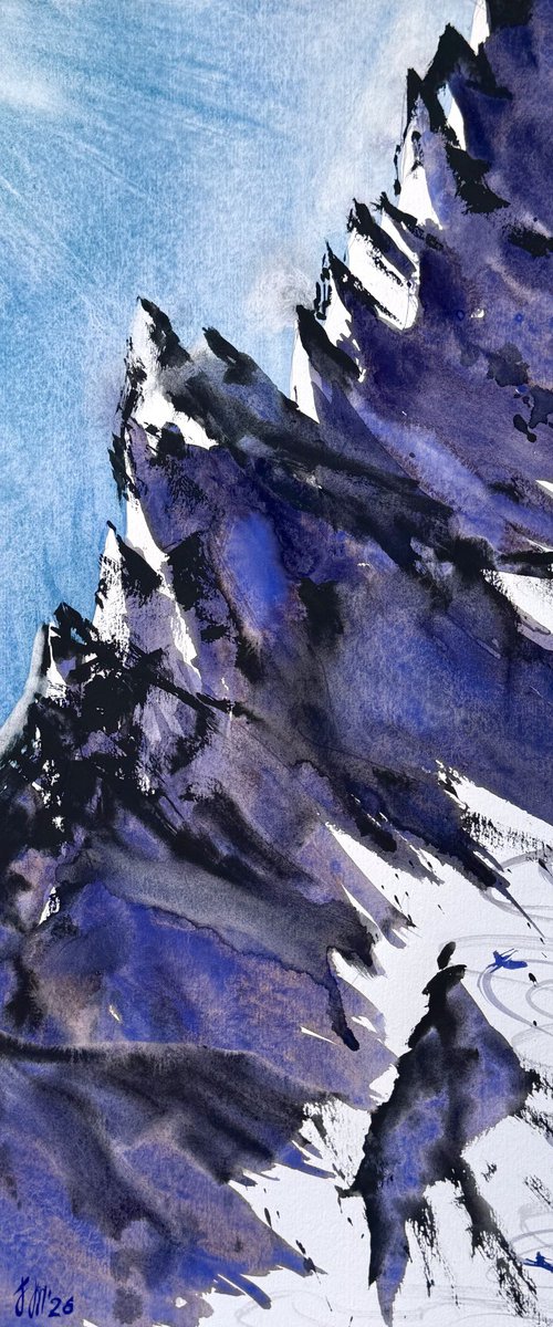 On top of an alpine mountain by Yuliia Sharapova