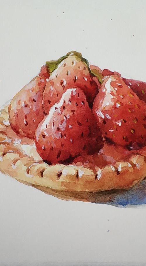 Strawberry Tart by Jing Chen