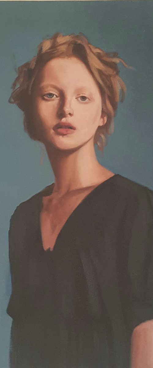 The blonde girl by Christopher  Gill