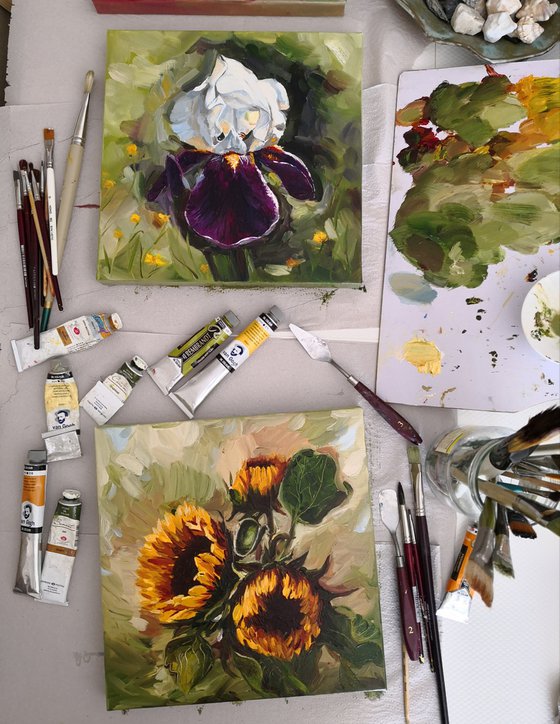 Sunflowers in the garden Painting