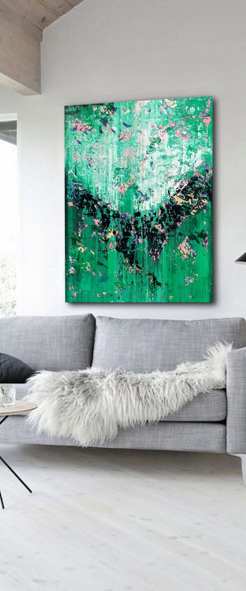 120x100cm. / Abstract painting / Abstract 2268 by Alex Senchenko