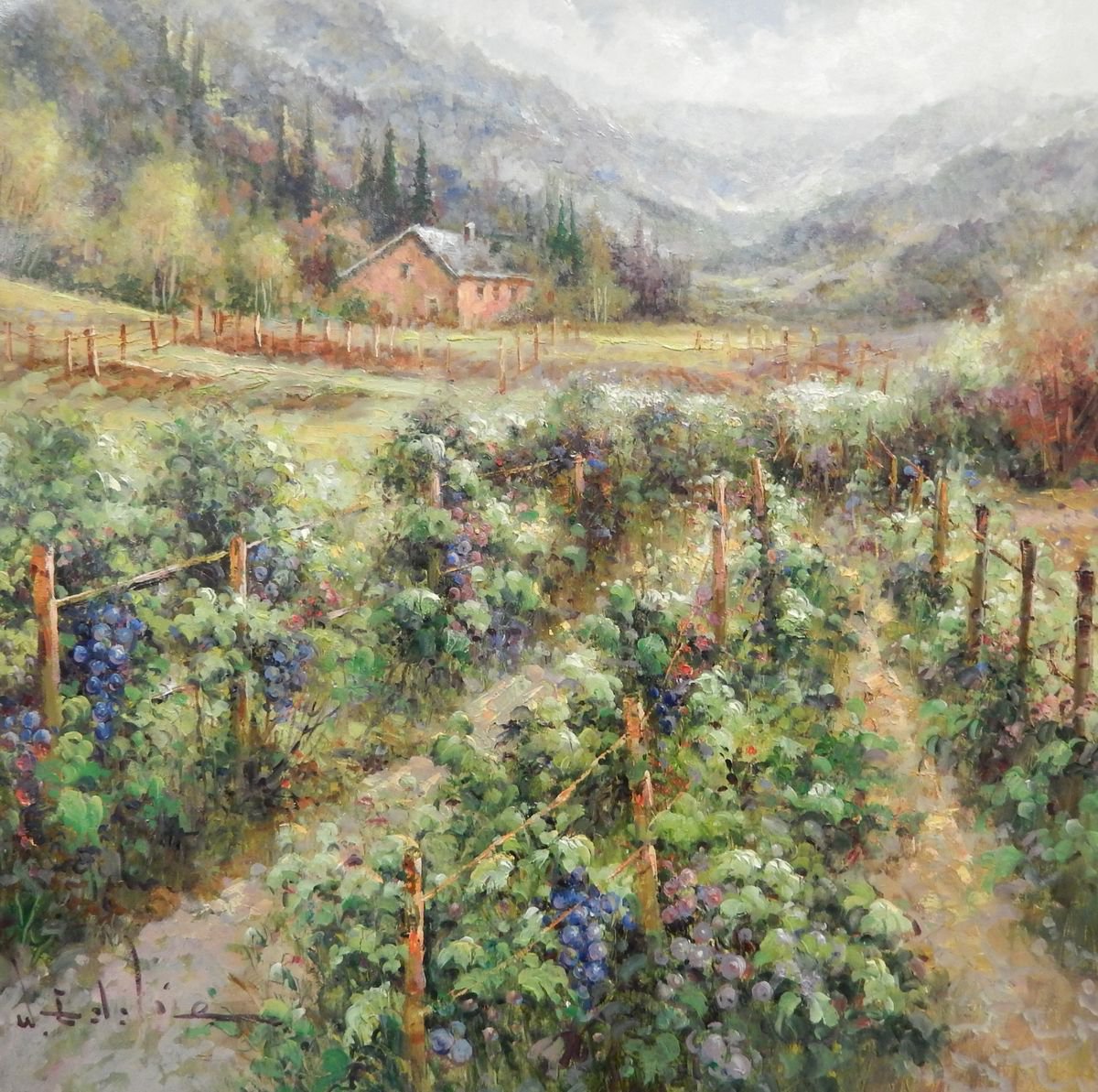 European Vineyard by W. Eddie