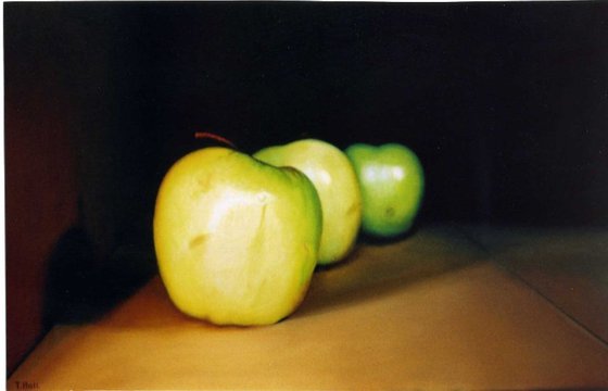 Three Green Apples