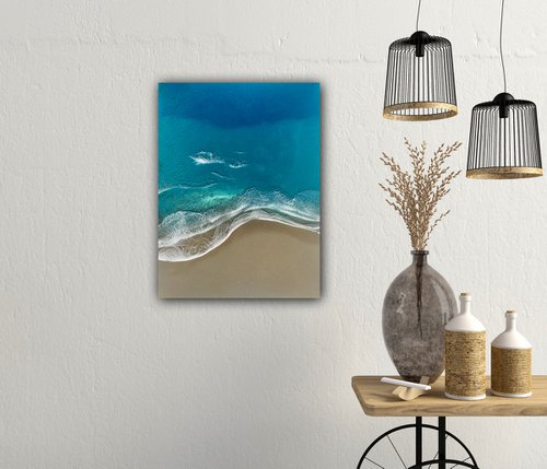 "Just the two of us and The Ocean" Seascape Painting by Ana Hefco