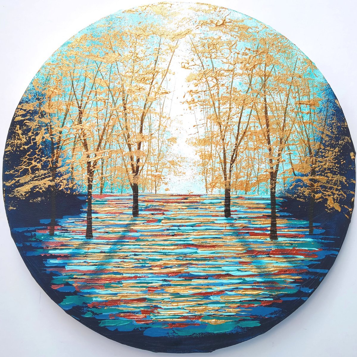  Sunlight Forest Glade By Amanda Horvath, 12 X 12, Artwork For Sale On Artfinder