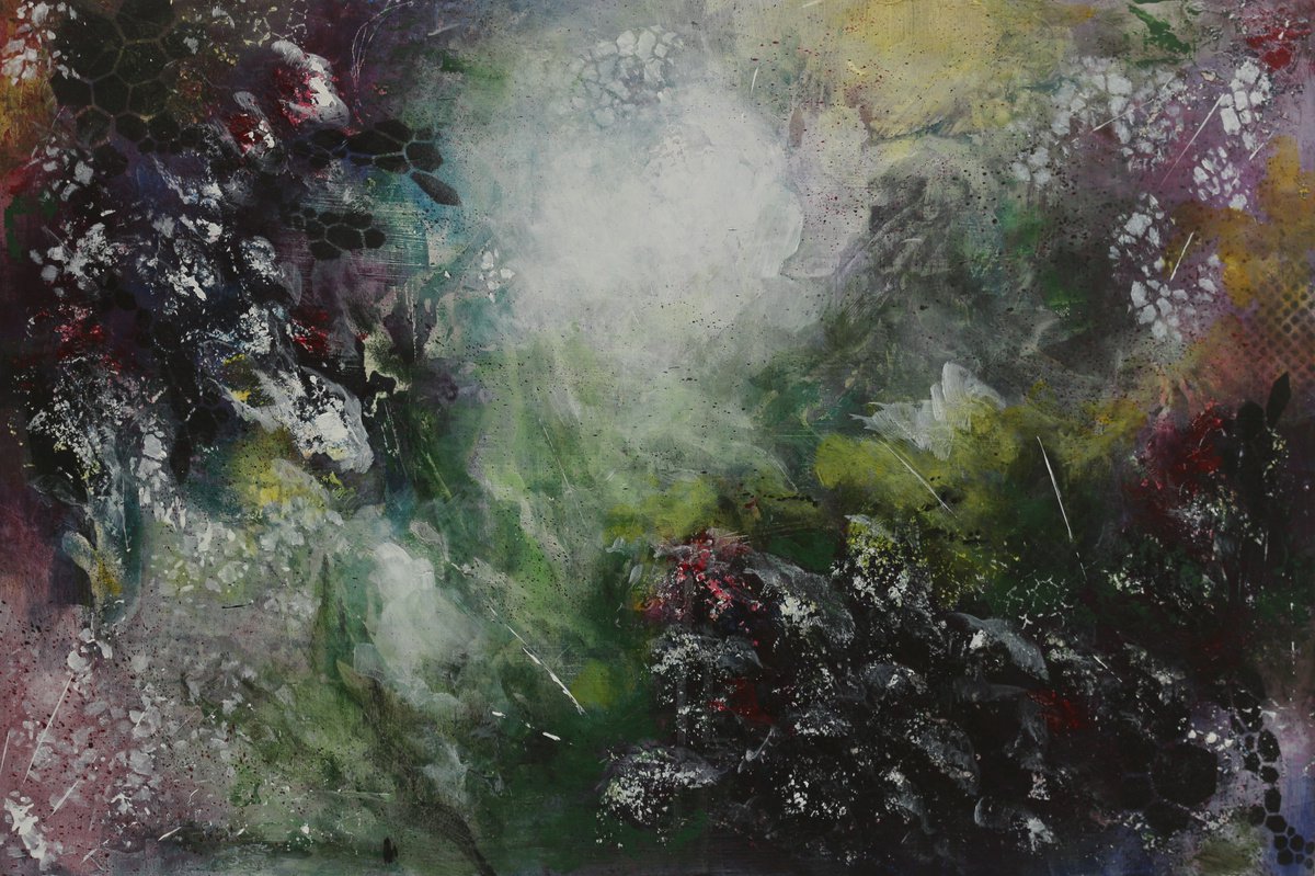 Original Acrylic Painting - Blackberry Delight by Galina Zimmatore