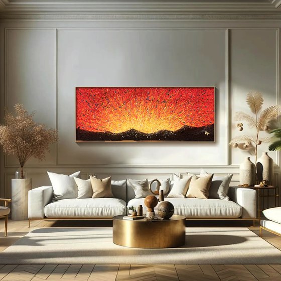 Tangerine Dawn - abstract sunrise