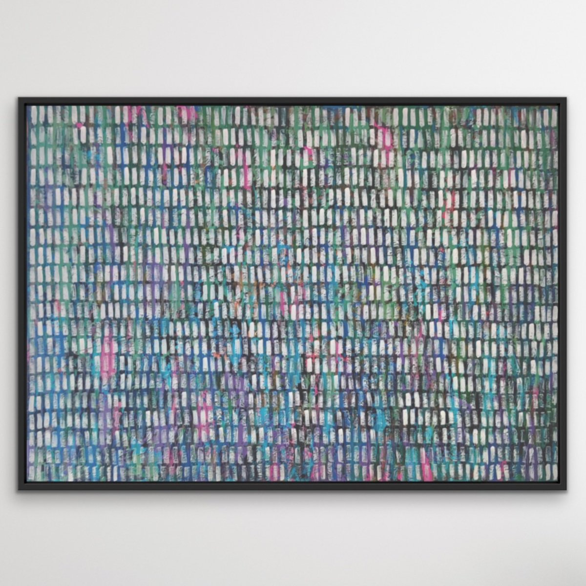 Expressive Abstract Acrylic Painting By Ketki Fadnis, 36 X 24", Summer Garden, Original Artwork