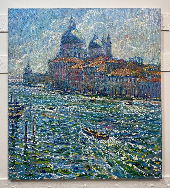 "Sunny Day in Venice"Venice. Italy - 39.3 inch x 35.4 inch
