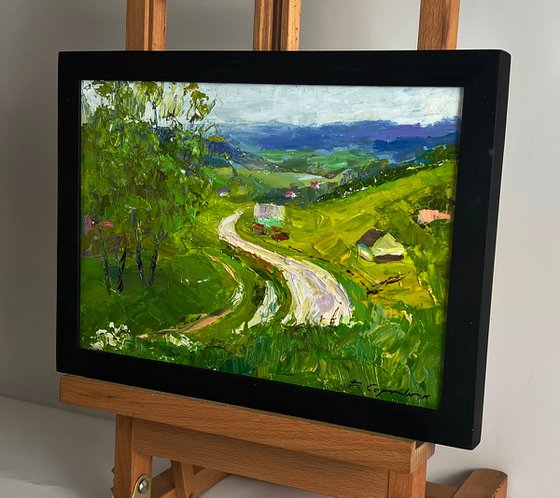 A Wavy Road in the Mountains