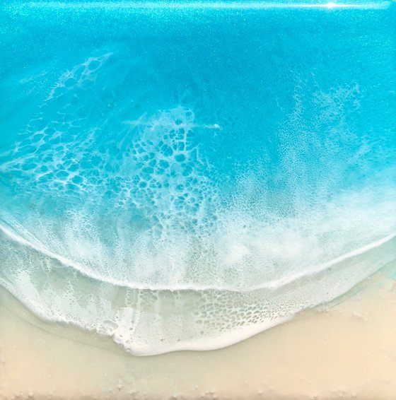 White Sand Beach #22 Miniature Painting Gift idea