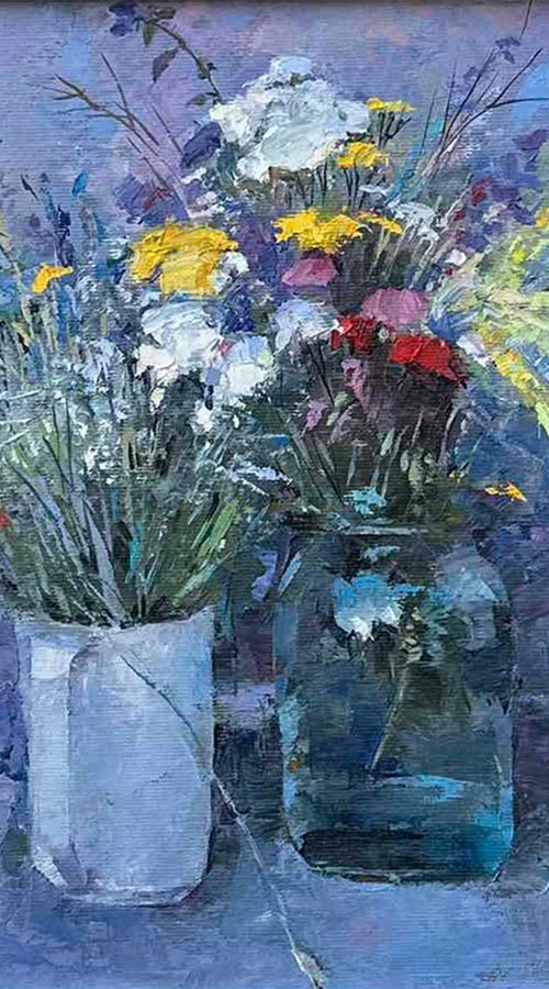 Two Vases of Spring by Aramayis Khlghatyan