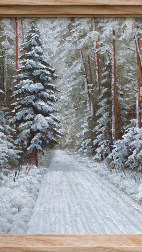SNOWBOUND FOREST by Oleksii Vylusk