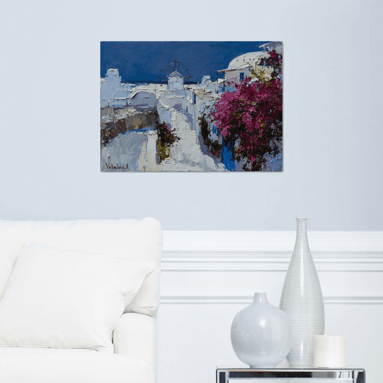 Santorini, Greece - Original landscape painting