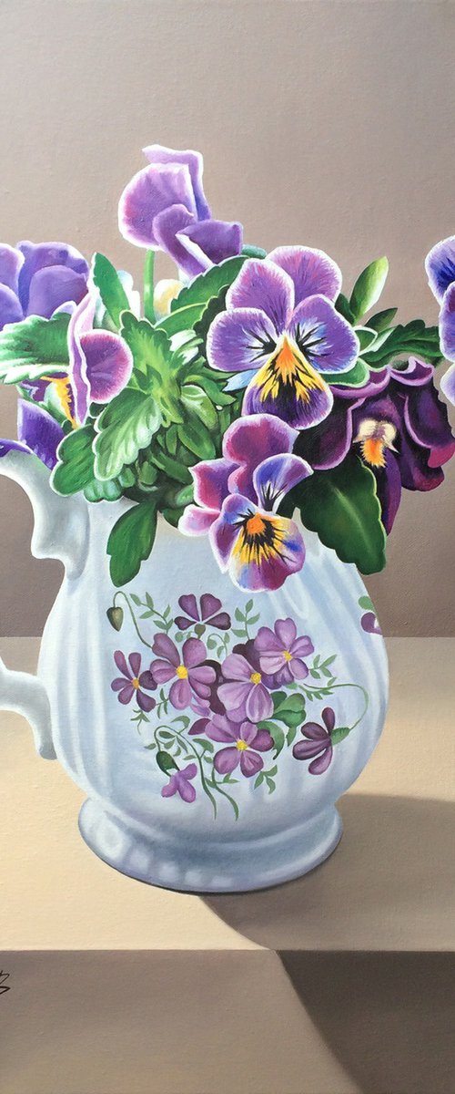 Vintage Flower Jug by Alexander Titorenkov