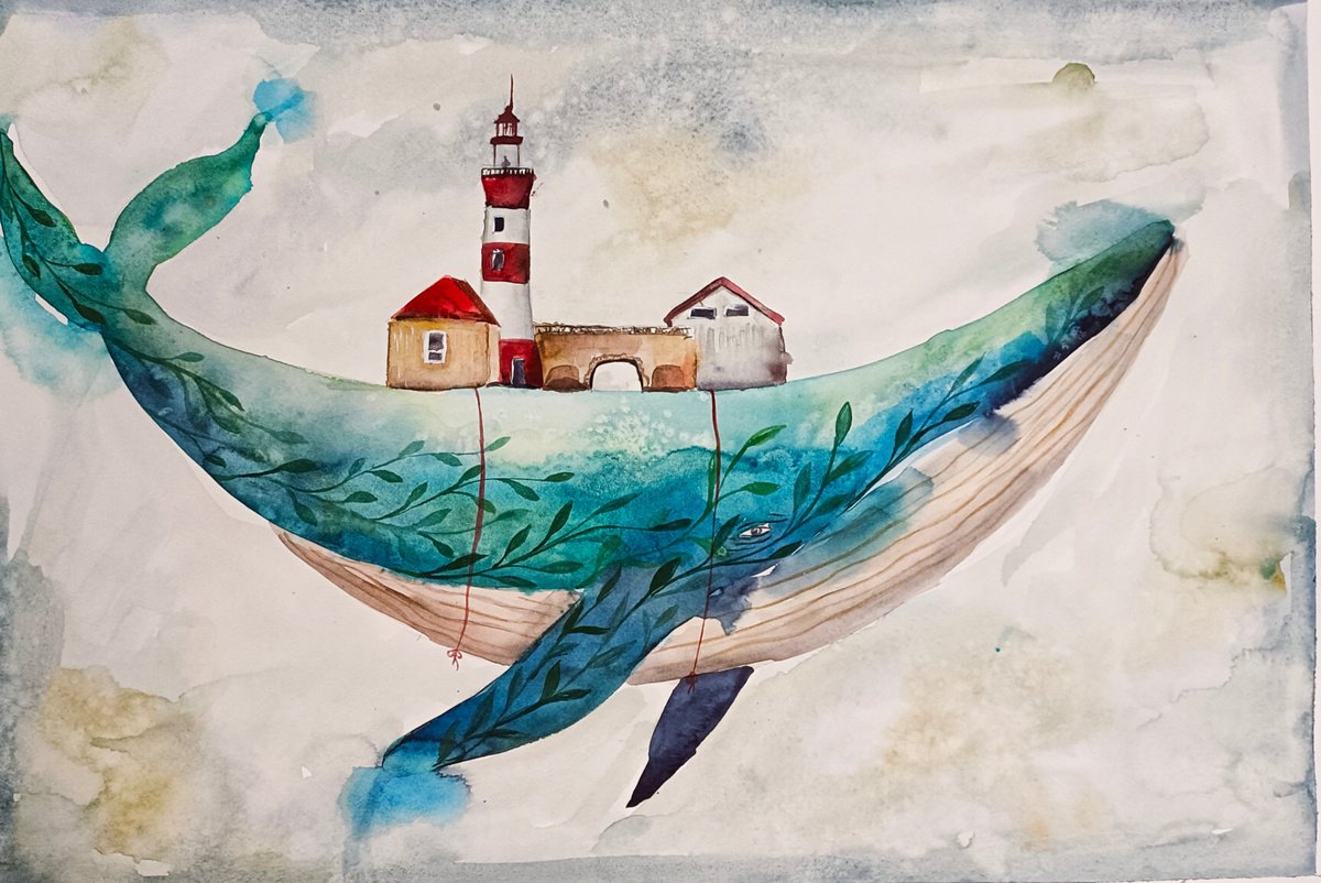 Green Whale by Evgenia Smirnova