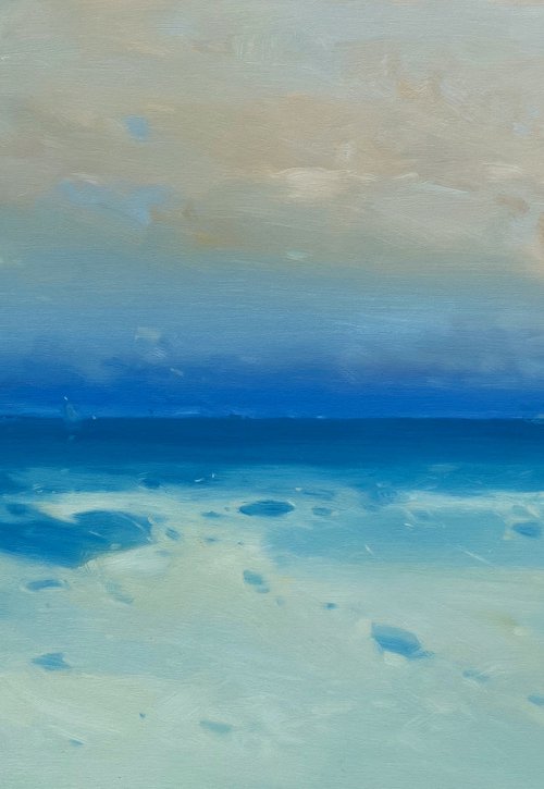 Pacific Coast, Original oil painting, Handmade artwork, One of a kind by Vahe Yeremyan