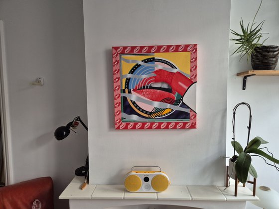 Lipstick in the Mirror