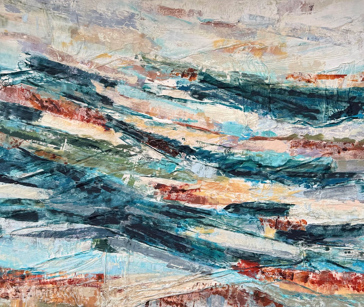 Crosscurrents By Adam Collier Noel, 72 X 60, Artwork For Sale On Artfinder