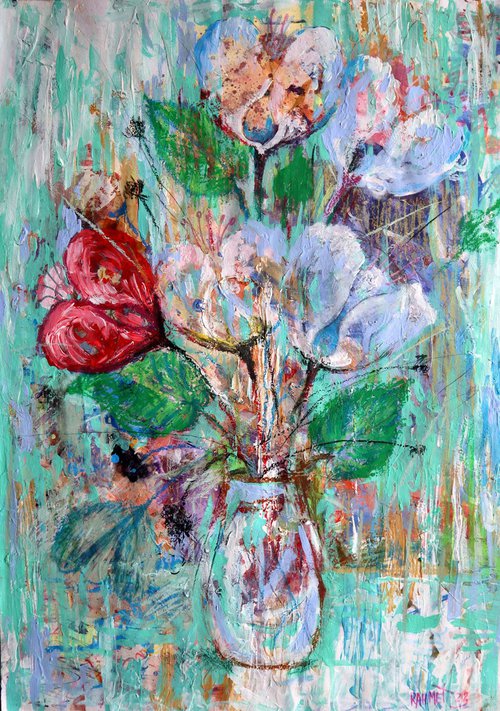 Fantasy with Flowers 138 by Rakhmet Redzhepov