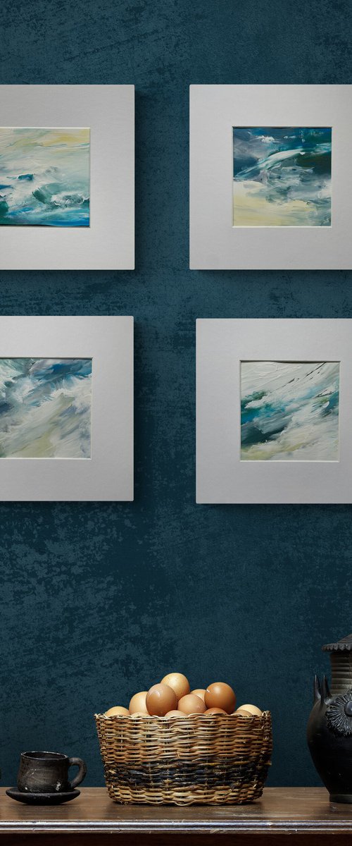 Sea spray 1, 2 ,3 and 4 by Emma Sian Pritchard