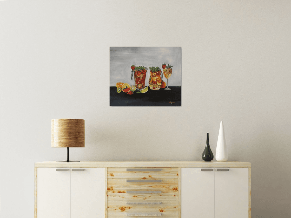 Sangria Oil painting by Anna Rita Angiolelli | Artfinder