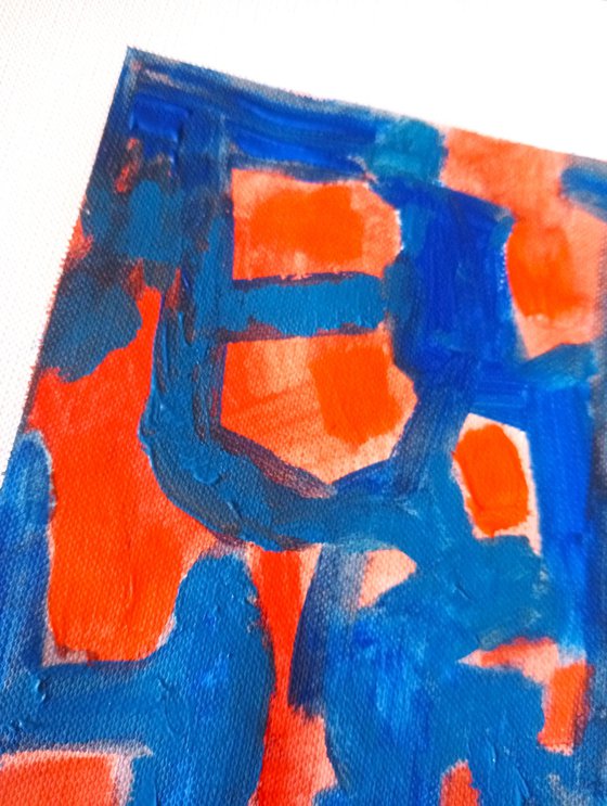 HARMONY N.2 - abstract green  7x9 inch