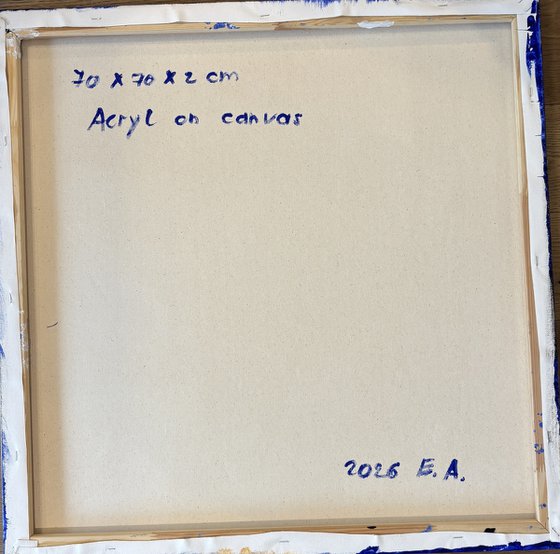 Echoes of Fire 70x70x2 cm