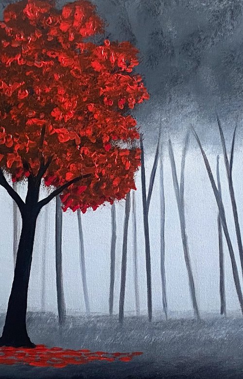 Red Tree by Aisha Haider