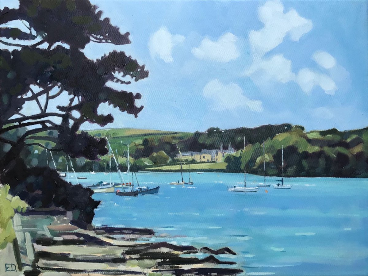 Summer's Beach, St Mawes By Emma Dashwood 