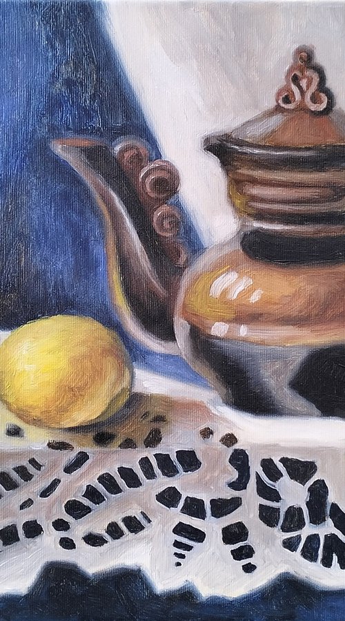 Tea with Lemon by Olena Kucher