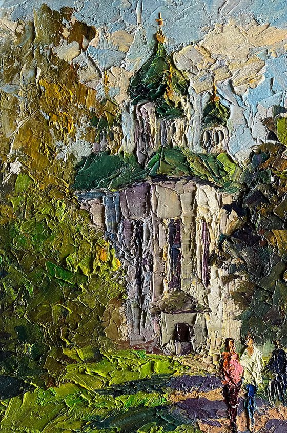 Morning Near the Temple