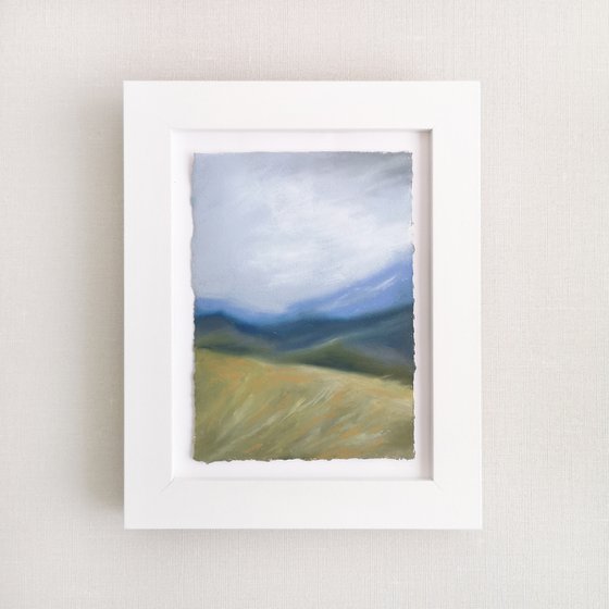 Mountain landscape. Set of 2 small paintings