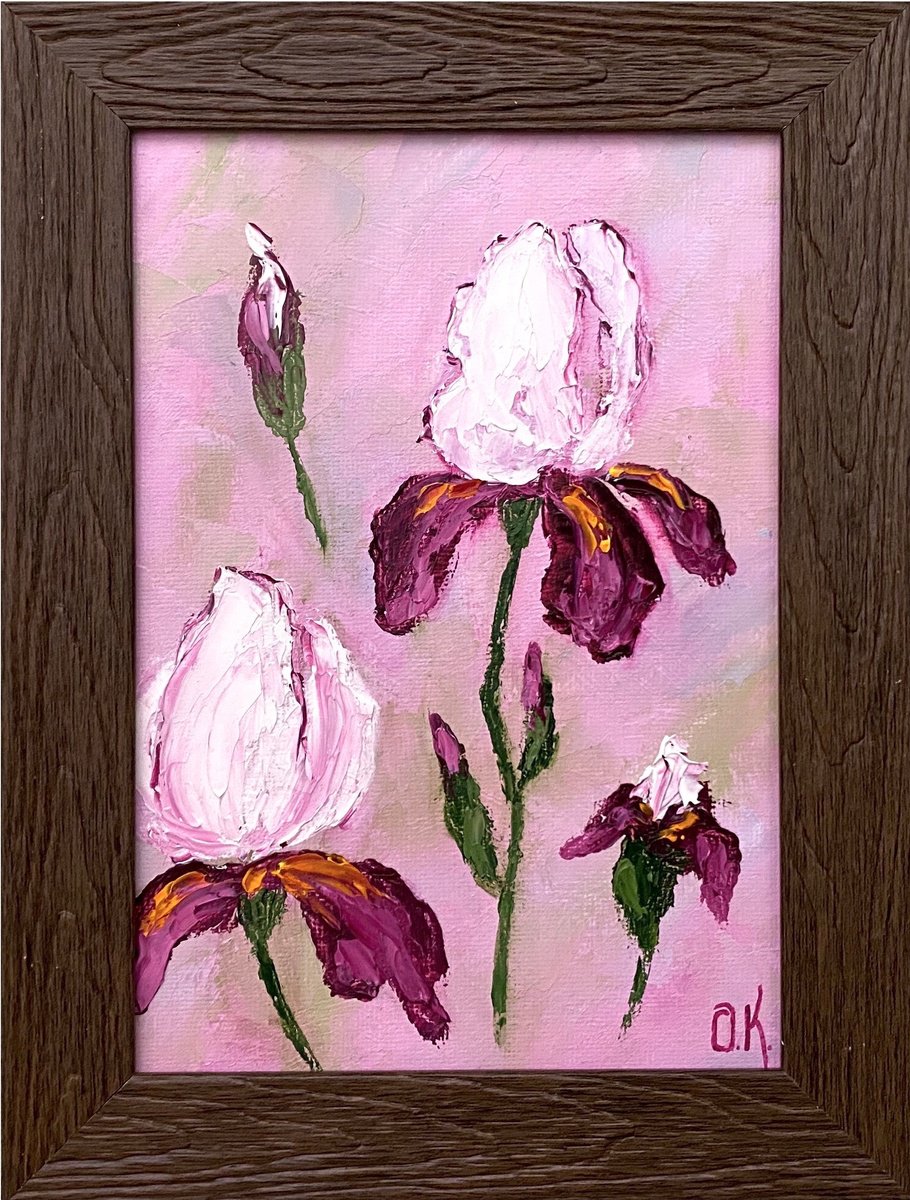 Lovely irises by Olga Kurbanova