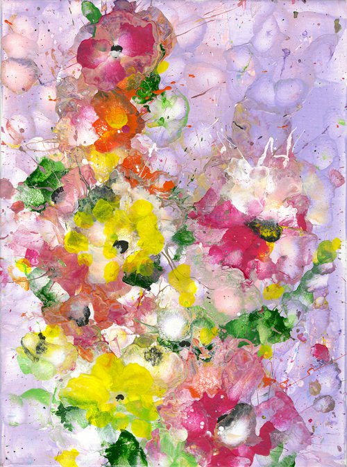 Flower Candy 1 - Floral Painting by Kathy Morton Stanion by Kathy Morton Stanion