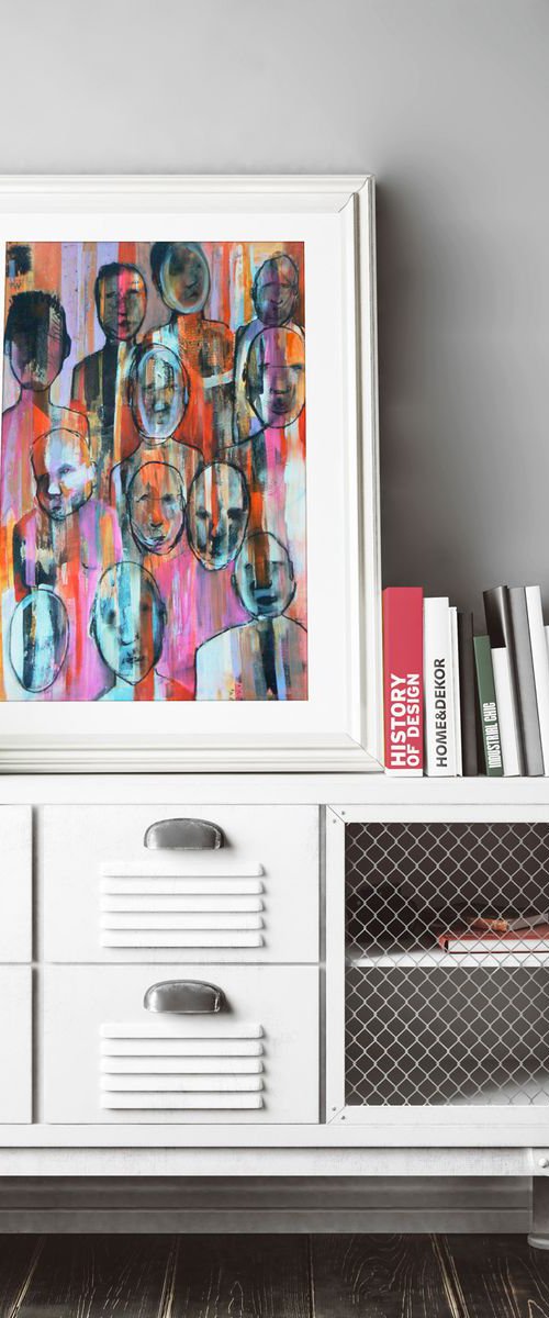 Study of a crowd #24 by Carolynne Coulson