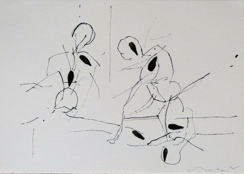 Rhythmic study 12, 29x21 cm by Frederic Belaubre