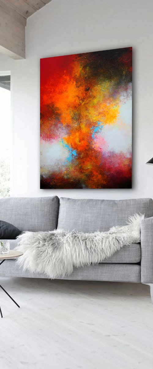 150x100cm. / extra large painting / Passion by Alex Senchenko