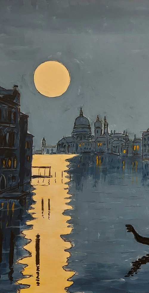 moonlight, grand canal by Colin Ross Jack