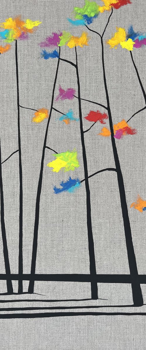 Multicolor Pinetrees by Cadiou Frederic