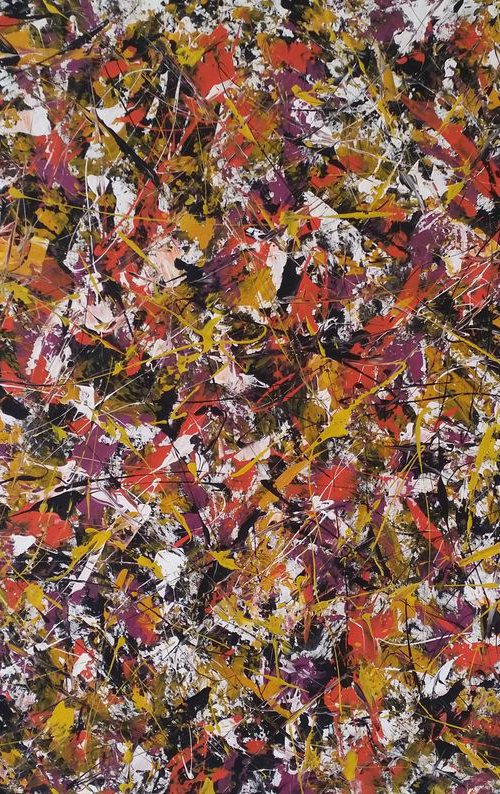 Abstract Hand Painted ACRYLIC PAINTING on CANVAS by M.Y. by Max Yaskin