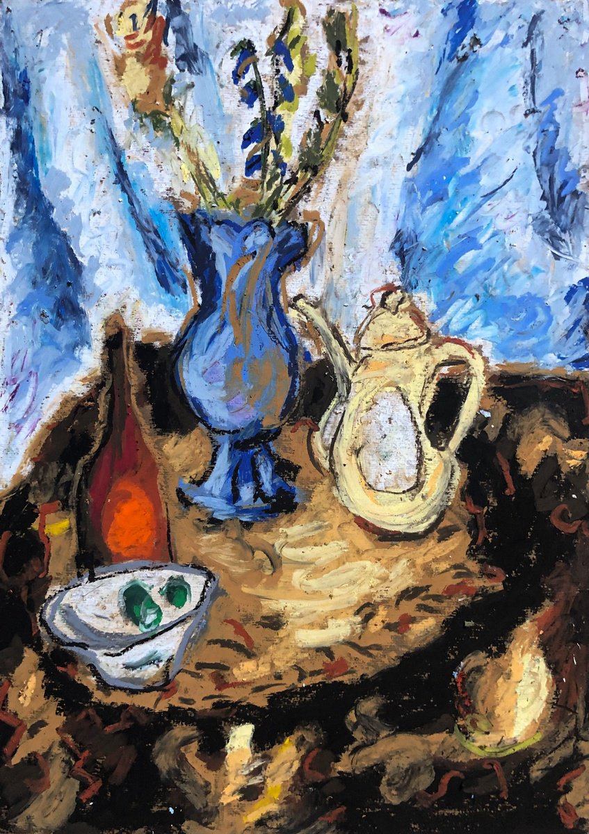 Blue Still Life by Milica Radovic